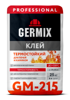 GM-215 PRO Клей Термостойкий для печей и каминов 25кг