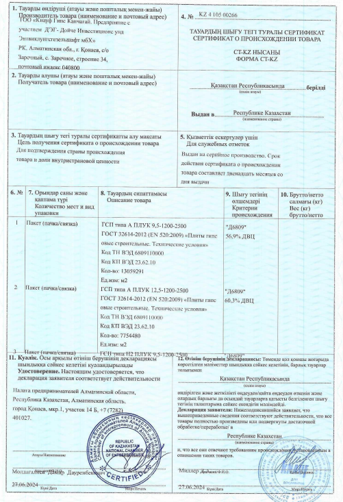 Сертификат Соответствия Профиля Кнауф