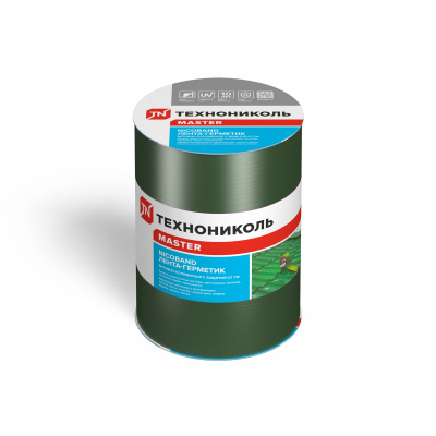 NIKOBАND (НИКОБЭНД) ЛЕНТА ГЕРМЕТИК 10см *15 м (серебристый, коричневый, красный, зеленый)