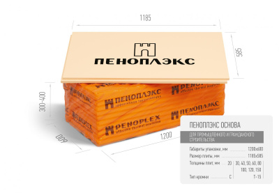 ПЕНОПЛЭКС ОСНОВА 30*585*1185мм 1уп=13плит=9,01м2=0,2704м3